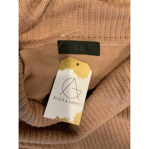 CO. Blush Pink Off-The-Shoulder Cowl Neck Sweater, Size Small - Picture 4 of 4